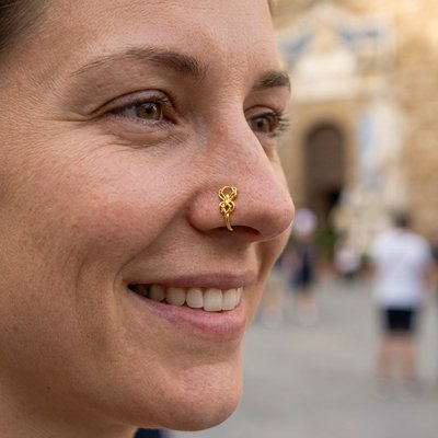 Faux piercing nez 